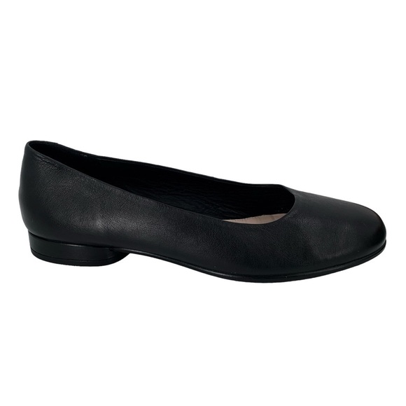 Ecco Annie Ballet Flats Womens 6 Black Leather Quiet Luxury Capsule Wardrobe - Picture 1 of 9